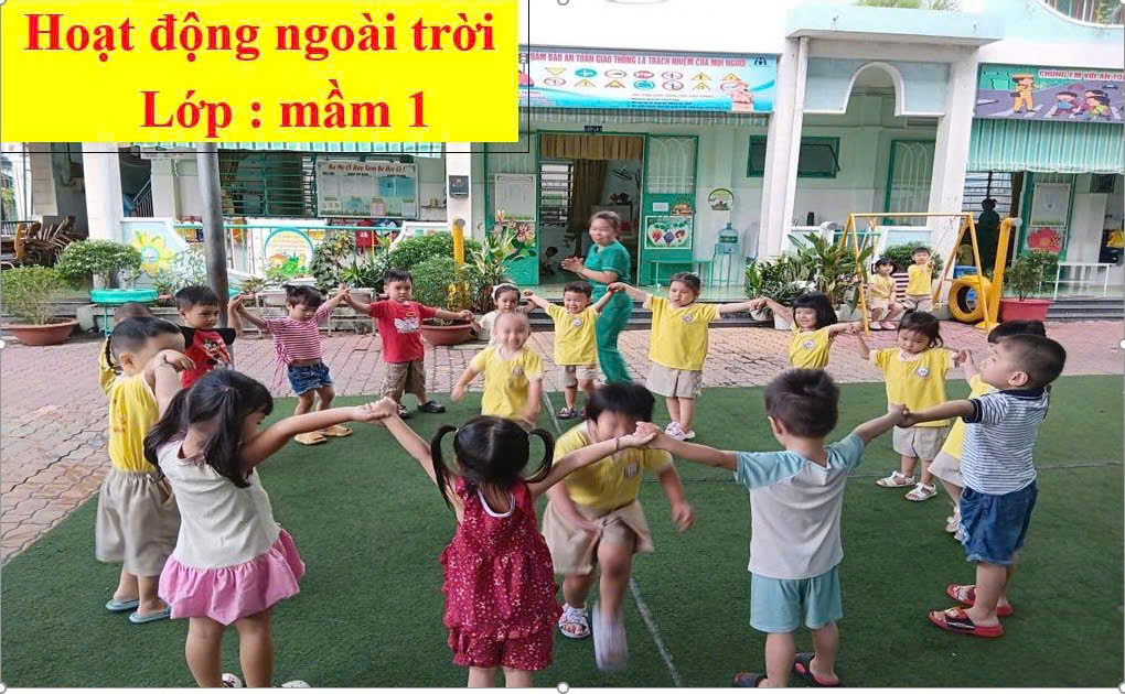 Hoạt động ngoài trời Mầm 1